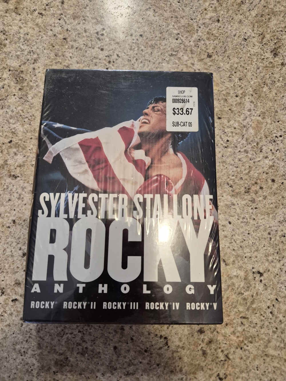 Sylvester Stallone Rocky Anthology DVD Set - Black/Red
